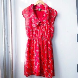 Urban Outfitters Red Floral Dress